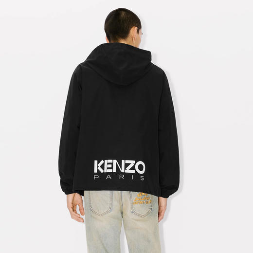 KENZO 高田贤三 男士字母徽标印花连帽双色短款外套 黑色 FE55 BL168 9NR 99 商品图2
