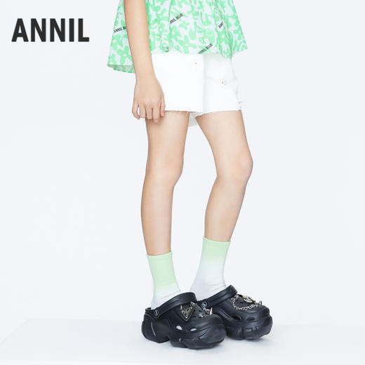 女童甜趣刺绣短裤BLUE新款安奈儿童装实体店同款AG426664 商品图1