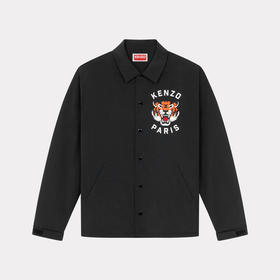 KENZO 高田贤三 男士老虎徽标印花外套 黑色 FE55 BL062 9NG 99