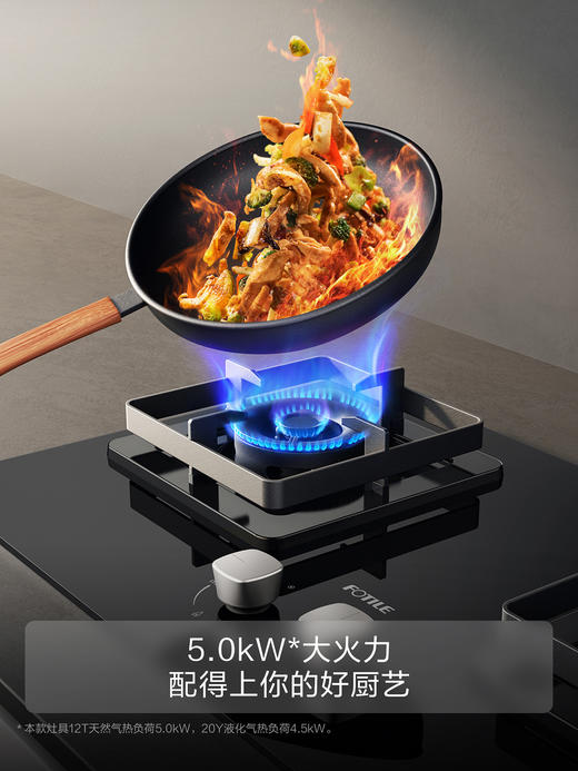 方太TH36B燃气灶台嵌两用5.0KW猛火灶 家用换装可调节底盘免扩孔天然气液化气煤气灶双灶五重防爆面板官方正品 商品图1