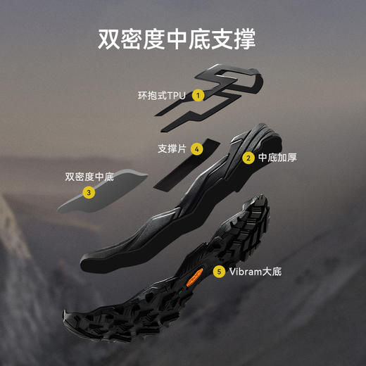 KAILAS凯乐石 户外运动 中帮防水登山徒步鞋（MT5-3 GTX MID) KS2342119【Z】 商品图3