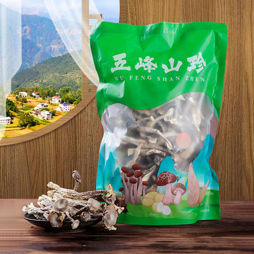 五峰鹿茸菇干货土特产鹿茸菌煲汤食用菌200g/袋 商品图4