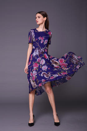 -【伯妮斯茵】162S139--紫色连衣裙--《花园的石阶》--《生命之美-梵高的花园》