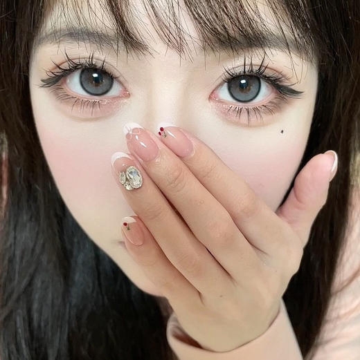 月抛 Utoocon 半糖牛乳 14.5 着色13.8 自然黑灰 商品图0