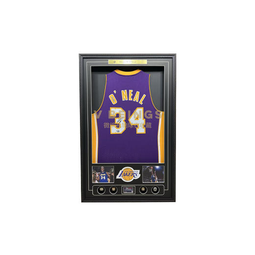 收藏系列 奥尼尔 湖人队34号紫色球迷版 亲笔签名球衣 商品图0