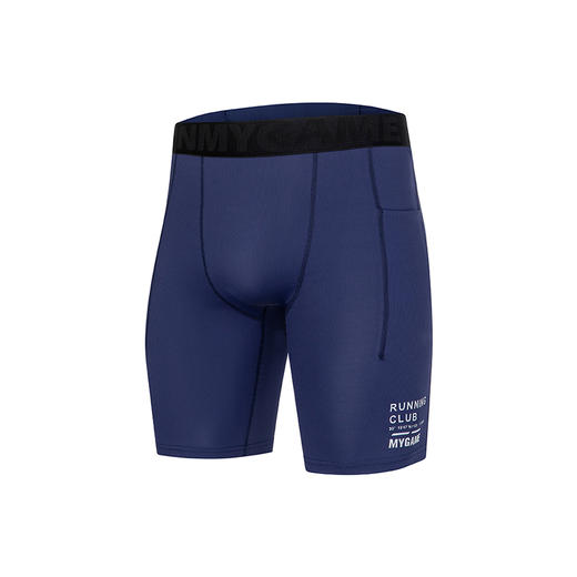 OMG运动 跑步裤子男五分紧身裤高弹力健身裤子压缩裤田径训练夏季J-FMJSK2671 商品图7