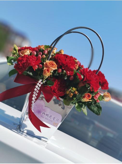 馨馨”相印花篮---红色 商品图0