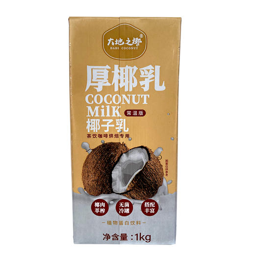 大地之椰厚椰乳 奶茶咖啡生椰拿铁椰汁生打椰奶椰浆专用整箱商用1L 商品图4