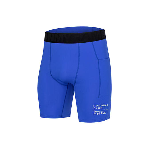 OMG运动 跑步裤子男五分紧身裤高弹力健身裤子压缩裤田径训练夏季J-FMJSK2671 商品图6