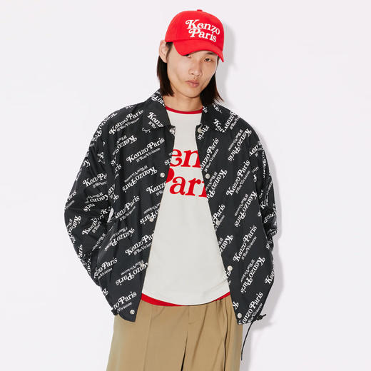 KENZO 高田贤三 男士字母徽标印花连帽拉链外套 黑色 FE55 BL163 9NU 99 商品图1