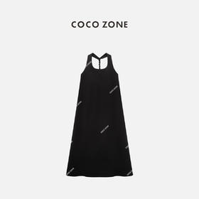COCO ZONE"手编连衣裙"夏季百搭无袖吊带连衣裙宽松显瘦休闲长裙CC1B1134