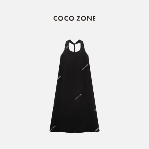 COCO ZONE"手编连衣裙"夏季百搭无袖吊带连衣裙宽松显瘦休闲长裙CC1B1134 商品图0