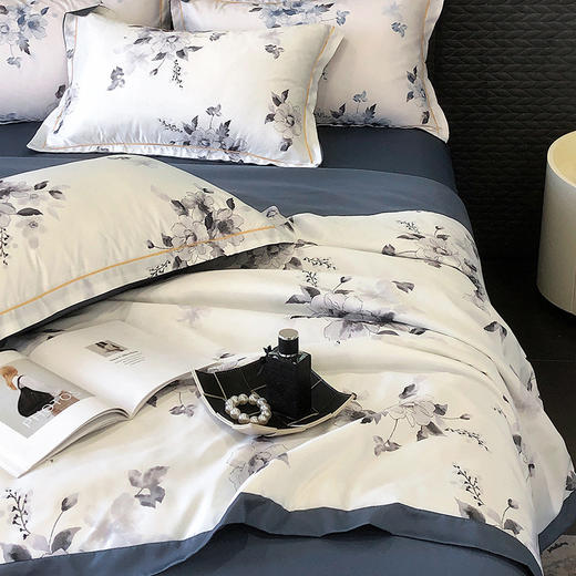 占姆士奥莱线上款【超亲肤！夏凉被四件套】可水洗夏季空调被， 轻奢多种款式任选，学生宿舍被单四件套 商品图2