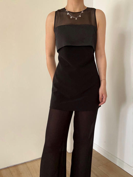 VC｜SS24139 Amada long tank [ 无袖背心  黑 ] 商品图7