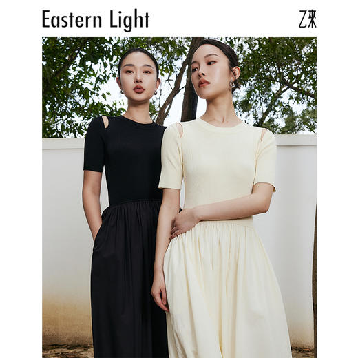 Eastern Light/乙来针织连衣裙短袖女夏季裙子 商品图3