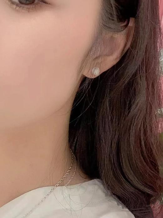 潘D拉纯银贝母玫瑰花耳钉 商品图1