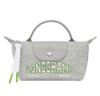 LONGCHAMP 珑骧 2024春夏新品 女士Le Pliage 系列LOGO印花迷你饺子手提包 灰色 34175HEA 112 商品缩略图0
