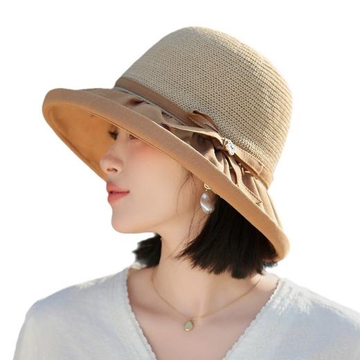 气质女神韩国细草编拼接渔夫帽，减龄防晒遮阳草帽JC-M2954 商品图3