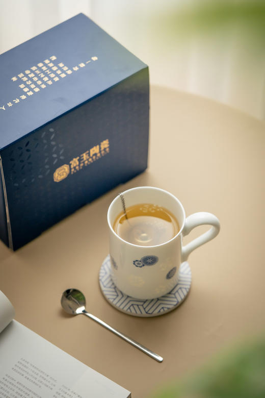 青花/粉彩工艺 | 富玉陶瓷 皮球花系列马克杯 素雅大方 两款可选 商品图4