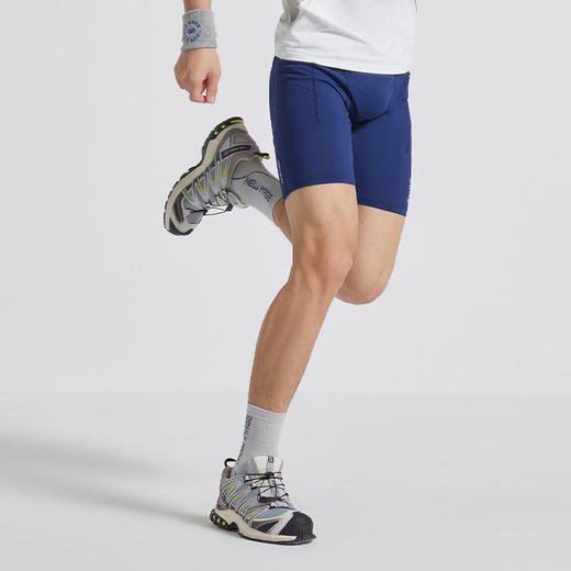 OMG运动 跑步裤子男五分紧身裤高弹力健身裤子压缩裤田径训练夏季J-FMJSK2671 商品图2