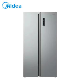 美的（Midea）冰箱558升对开门风冷无霜双变频节能省电家用大容量BCD-558WKPM(E)钛钢灰-星烁