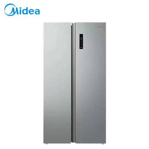 美的（Midea）冰箱558升对开门风冷无霜双变频节能省电家用大容量BCD-558WKPM(E)钛钢灰-星烁 商品图0