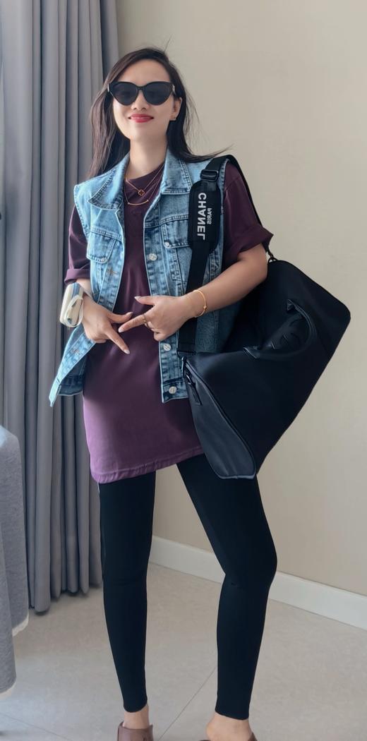 复古银扣直筒牛仔马甲救命百搭 商品图3