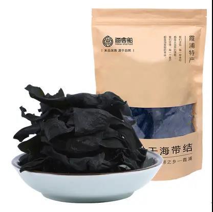 0593【国企严选，山海食材】风干海带结无沙免洗煲汤炖菜火锅128g包*3 商品图1