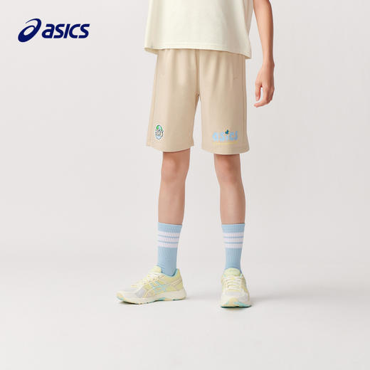 ASICS/亚瑟士童装2024儿童中裤夏季宽松弹性运动舒适遮热短裤 商品图0