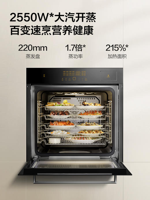 方太ES20.i嵌入式蒸烤炸一体机 蒸烤箱家用烘焙多功能 智能电蒸烤箱76L豪华大容量蒸箱烤箱二合一官方正品 商品图1