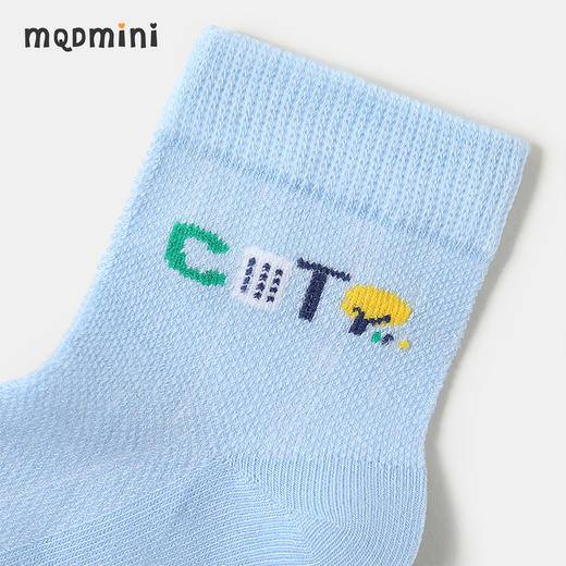 【5双装】【MQDmini】男童网眼透气中筒袜儿童袜子薄款 商品图7