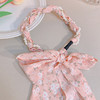韩版ins风碎花发带珍珠水钻缠绕编发发箍蝴蝶结水果编发丝带发带 商品缩略图8