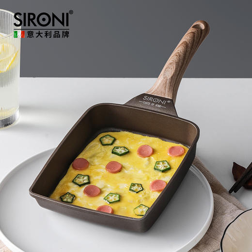 钛金早餐锅 | 源自意大利 钛合金不粘层 质地轻盈并且坚硬 一体成型耐腐蚀 加厚不变形【拾爸精选】 商品图6