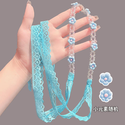 儿童编发神器发带小女孩蝴蝶结飘带发箍宝宝头饰女童珍珠绑发头箍 商品图6