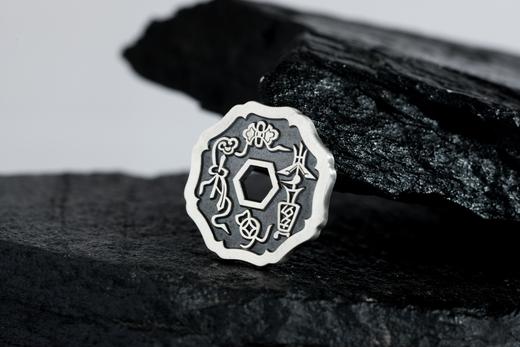 矩德泉坊 纯银手作  指日高升平安吉庆（3厘米版）Q2403000765 商品图4