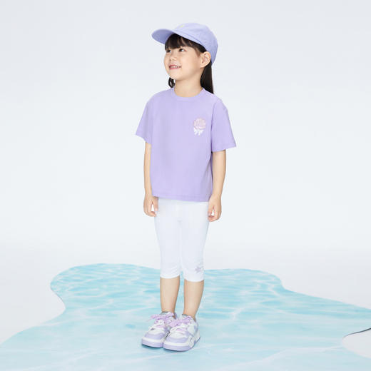 女童高弹七分打底裤清凉运动裤新款安奈儿童装实体店同款XG426594 商品图5