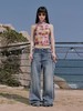 出逃赤岗西/24SSB78/复古印花网纱吊带背心 商品缩略图1