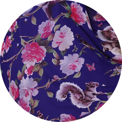 -【伯妮斯茵】162S139--紫色连衣裙--《花园的石阶》--《生命之美-梵高的花园》 商品图3