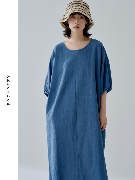 南法假日进口亚麻廓形连衣裙 商品图2