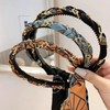 复古链条发箍宫廷缎面布艺头箍压发卡一体式飘带编发发带扎头绳 商品缩略图0