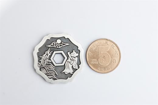 矩德泉坊 纯银手作  指日高升平安吉庆（3厘米版）Q2403000765 商品图7