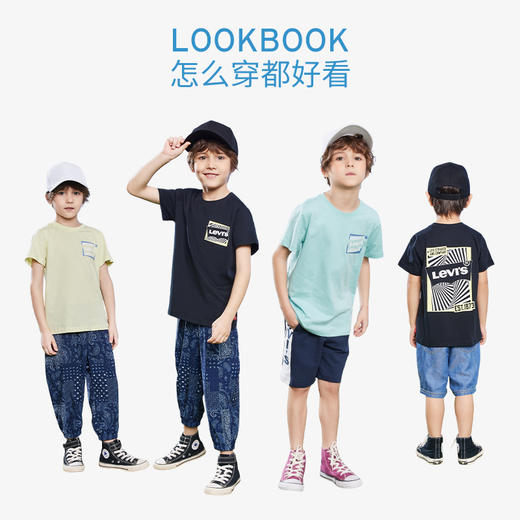 LEVIS 夏 大童小童 短袖T恤 LVB-TE-H258 商品图2