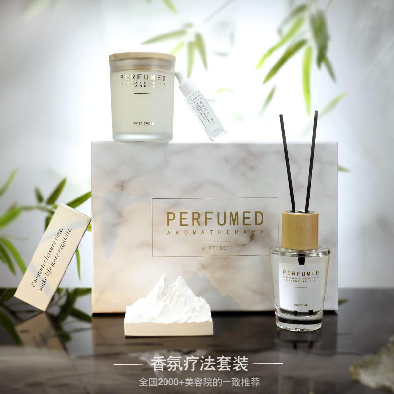 【520情人节礼物！香薰理疗套装】高级感香薰蜡烛礼盒套装手工摆件礼品女生礼物家用精油香氛520情人节伴手礼，清新的芳香 带给你愉悦轻松的感觉 即使工作忙碌也不忽略 生活中的情调。ry