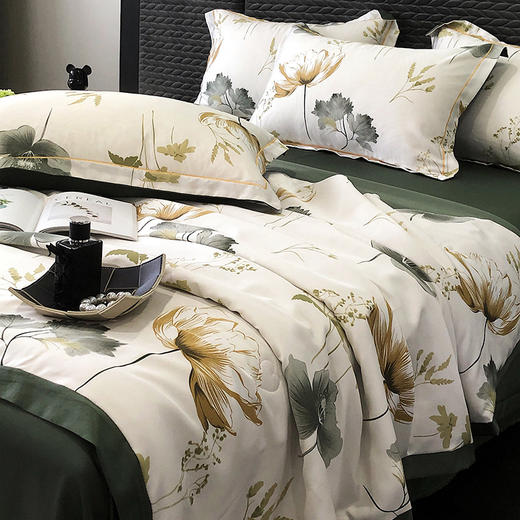 占姆士奥莱线上款【超亲肤！夏凉被四件套】可水洗夏季空调被， 轻奢多种款式任选，学生宿舍被单四件套 商品图7