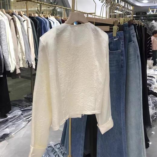 6.22断码清→（NO退）新品促-819压皱款国风短款外套-喜出 商品图1