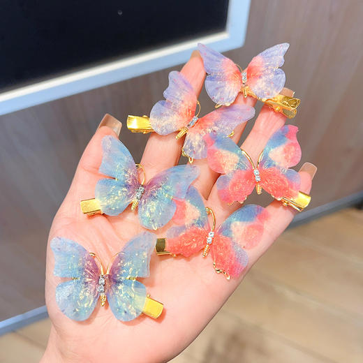 【仙气飘飘 好看不伤发！】古风儿童超仙立体蝴蝶发夹发卡宝宝碎发汉服边夹头饰小女孩夹发饰 商品图1