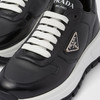 PRADA 普拉达 女士珐琅金属三角形徽标休闲运动鞋 黑色 1E804M 3LKI F0632 商品缩略图3