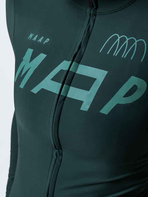 MAAP 女士 Adapt Thermal LS Jersey 长袖骑行服加绒秋冬 藻光绿 商品图5