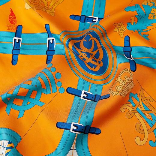 SAINTJOY/上久楷真丝方巾 双面印花真丝方巾  革兰蔻  FJS23070 商品图10