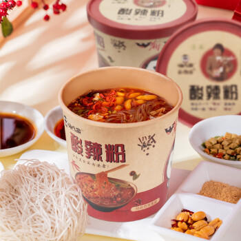 嗨吃家酸辣粉132g*12桶整箱装 红薯粉丝方便食品米粉米线夜宵礼物品盒箱 商品图2